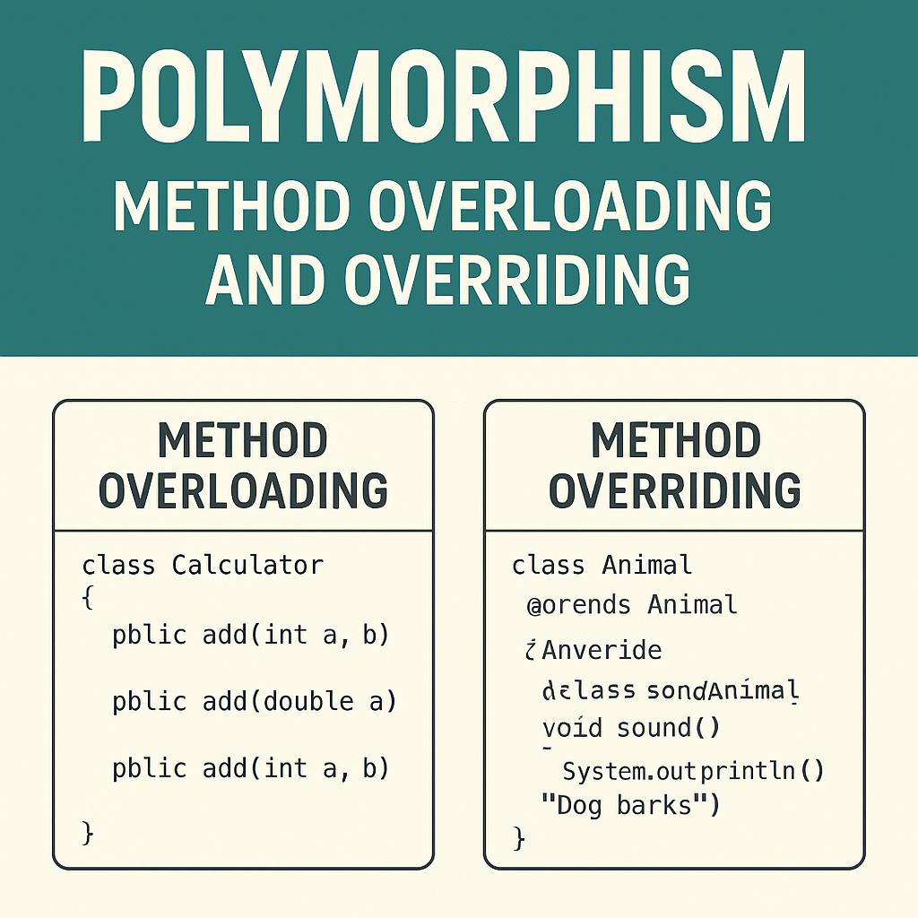  Diagram of Polymorphism in Java-Object-Oriented Programming with exmple