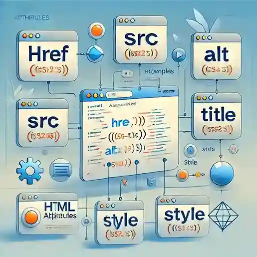  Illustration of DOM element selection using JavaScript with highlighted HTML nodes