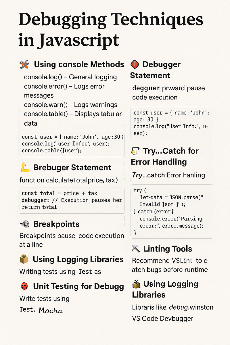  Chrome Developer Tools used for JavaScript debugging